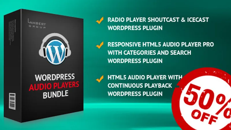HTML5 Audio Players пак со скидкой - 50%