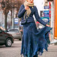 Юбка цвета Индиго