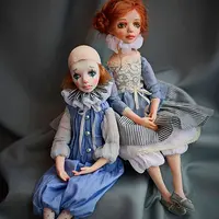 Подвижные куклы Пьеро и Пьеретта