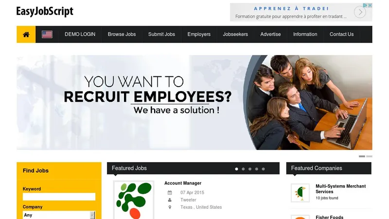 Простой скрипт биржы труда - Easy Job Script