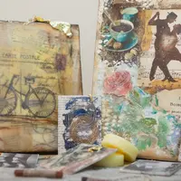 Техники трансфера в микс-медиа и энкаустике