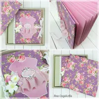 Альбом в переплете и в мягкой тканевой коробке