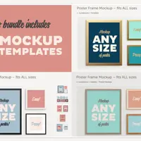 Poster Frame Mockup BUNDLE