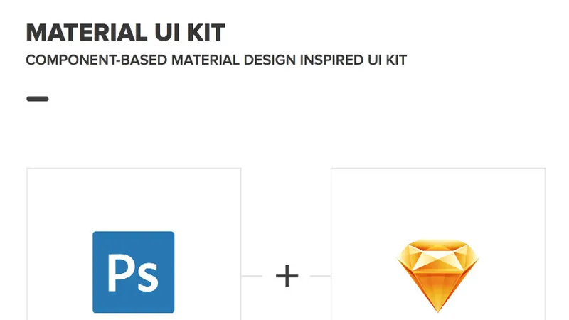 Material UI Kit - Большой набор элементов и экранов материального дизайна