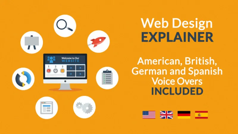 Web Design Explainer - шаблон видео презентации