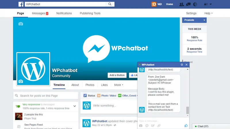 Cf7 Messenger - Send Contact Form 7 to Facebook Messenger