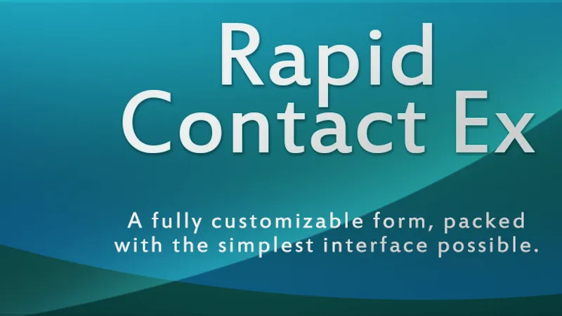 Rapid Contact Ex - мощный, но лёгкий компонент для создания форм