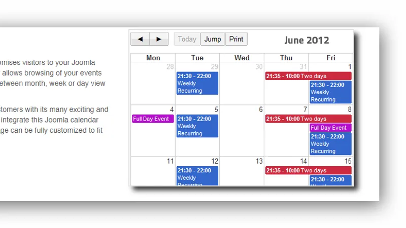DPCalendar Premium - Календарь событий для вашей Джумлы.