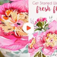 Рисование акварелью: Цветы