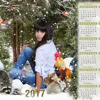 Зимние детские календари на 2017 год-3