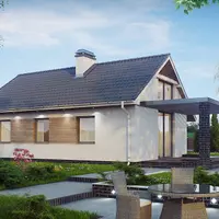 Экономный одноэтажный дом со вторым светом (Z139 v2)