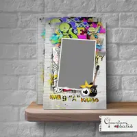 Выпускной планшет (трюмо) для 9-11х классов в стиле Граффити