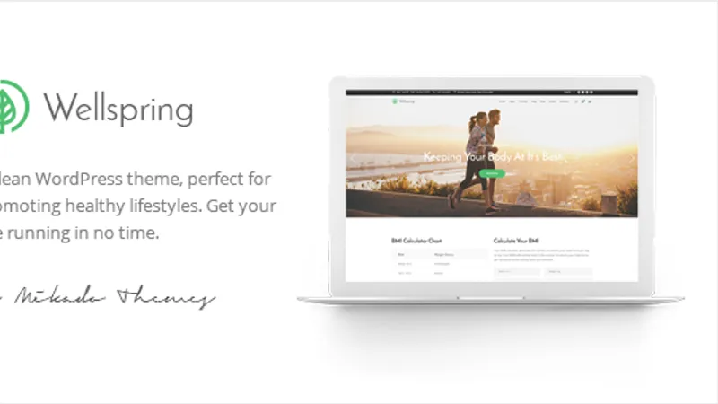 Wellspring - A Health, Lifestyle & Wellness Theme