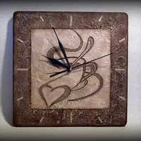 Часы в технике контррельеф. Монохром и полихром