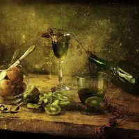 Натюрморт "Мистический зеленый"