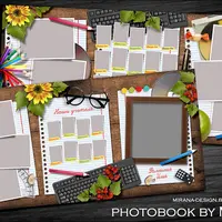 Папка трио для школы - Шаблон №189