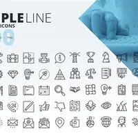 Большой набор современных иконок для бизнеса