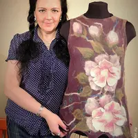 Туника. Шерстяная живопись, блокираторы