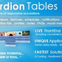 Accordion Tables Columns, FAQs and More