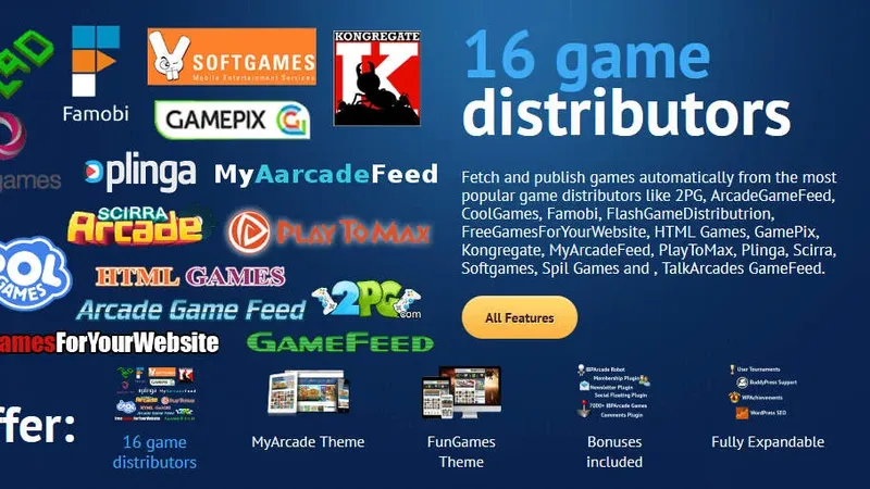 MyArcadePlugin: создание автонаполняемых сайтов и каталогов игр