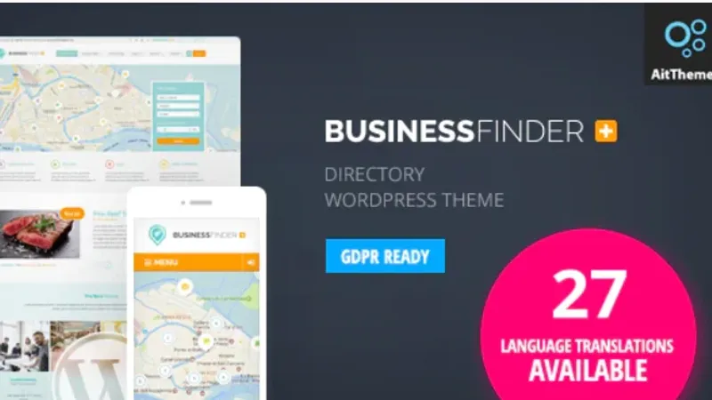 Сайт Business Finder на WordPress