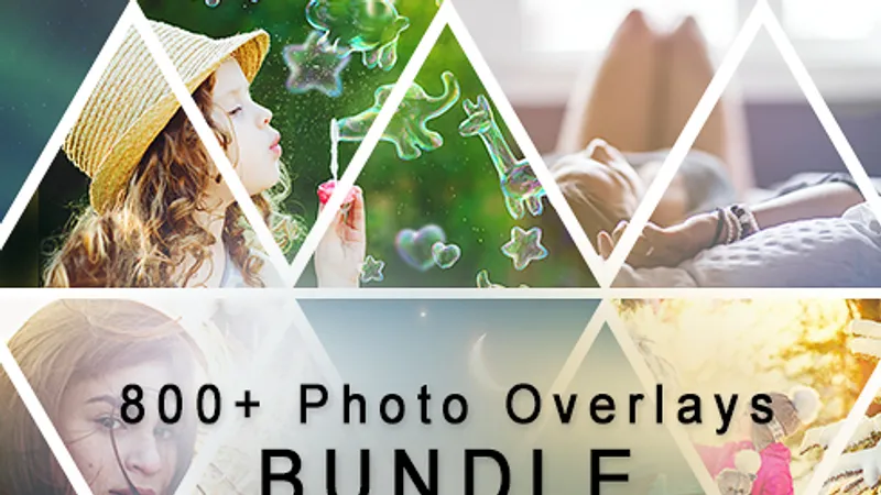 Большой набор 800+ Photo Overlays