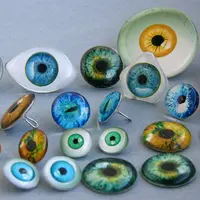 Живые глаза из ювелирной смолы для кукол и мишек
