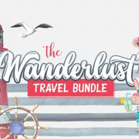 Страсть к путешествиям: набор шрифтов и графики