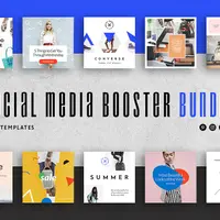 Шаблоны для продвижения в соцсетях. Social Media Booster Bundle