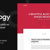 Typology - Text Based Minimal WordPress Blog Theme