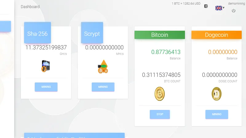 Скрипт сервиса облачного майнинга - Bitcoin, Dogecoin Mining