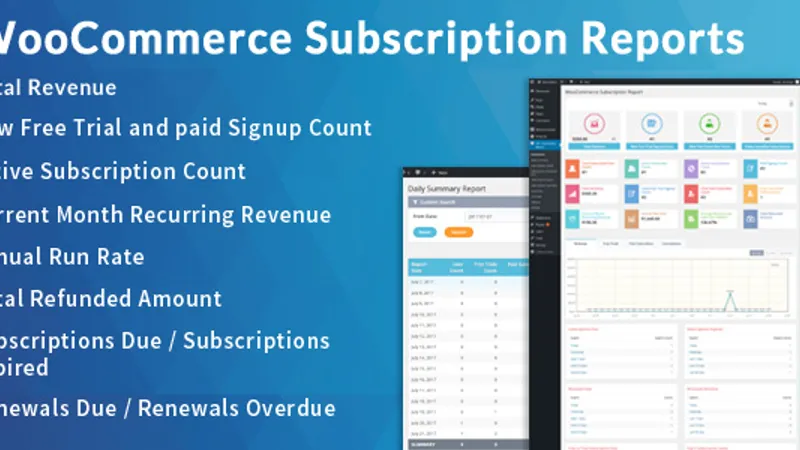 WooCommerce Subscription Report - полная статистика платных подписок вашего магазина