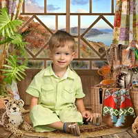 Коллаж - Комната индейцев №1