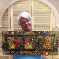 Декоративное панно-триптих по мотивам Густава Климта