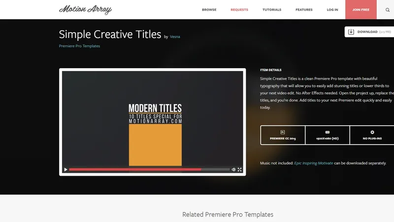 Набор титров под большинство проектов от бизнеса до семейного видео для Adobe Premiere 2015 и выше