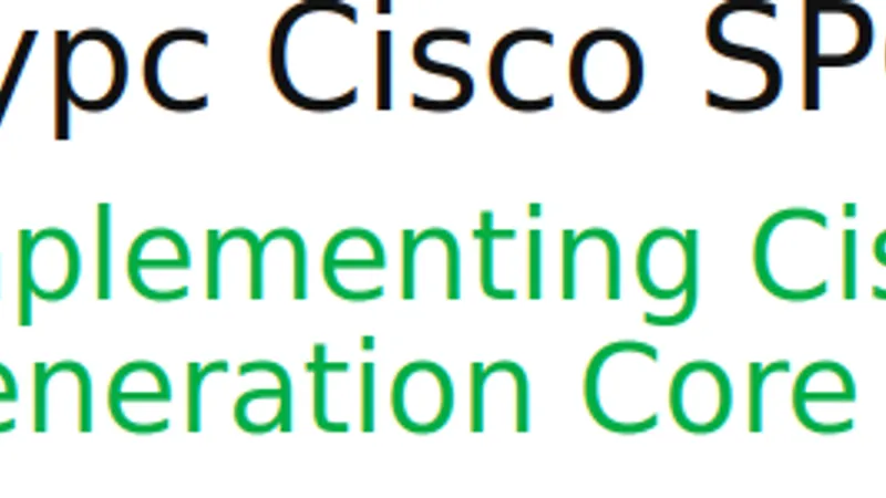 Cisco CCIE 4