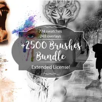 Более 2500 художественных кистей для Photoshop