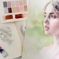 Акварельные портреты: ракурс, мимика и оттенки кожи