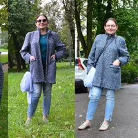 Жакет шанель с рукавом полуреглан