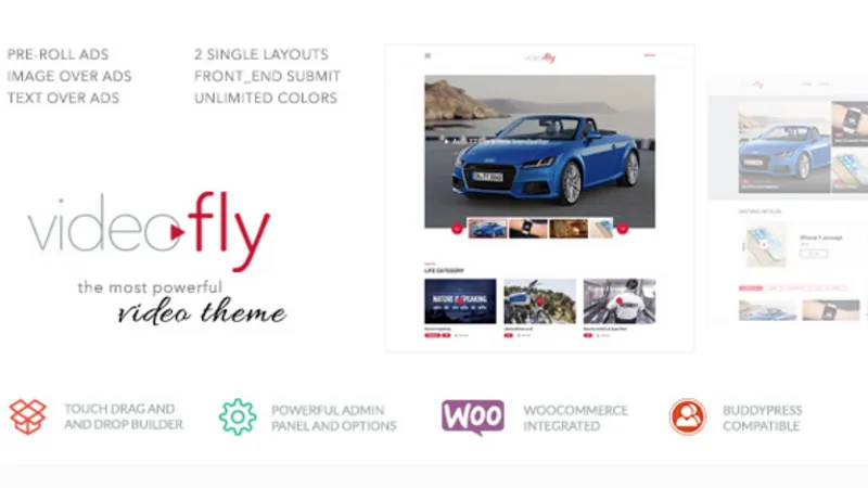 Videofly - отличная тема для видеопортала