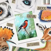 Скетчинг маркерами: В мире животных