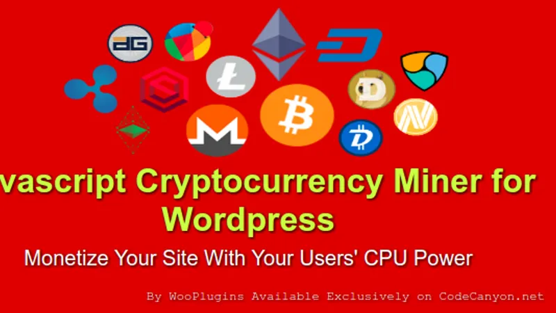 JCMW - Javascript Cryptocurrency Miner for Wordpress - облачный майнер Monero под WP