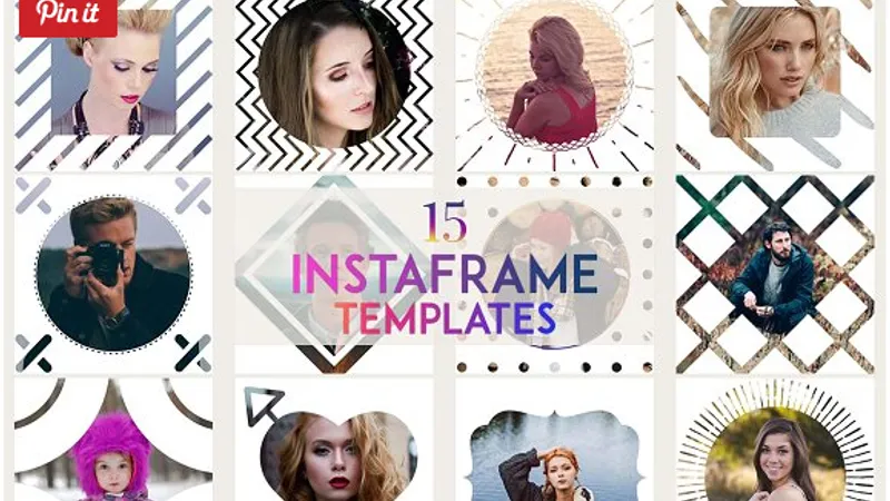 15 необычных масок-рамок instagram