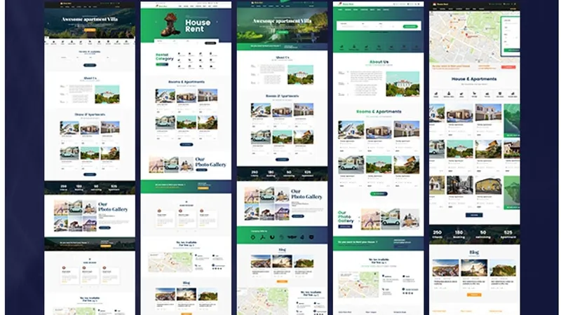HouseRent - шаблон аренды недвижимости