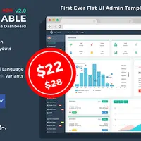 Flat Able - креативная админ-панель на Bootstrap 4