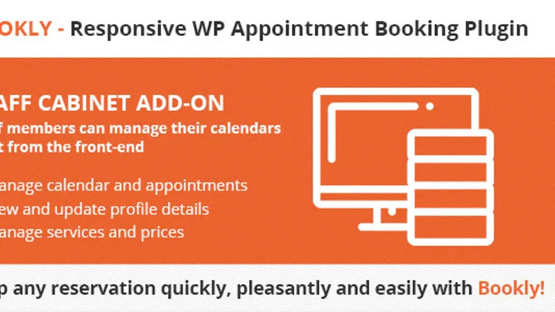 Bookly Staff Cabinet Add-on - личный кабинет сотрудника