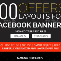 200 банеров для Facebook