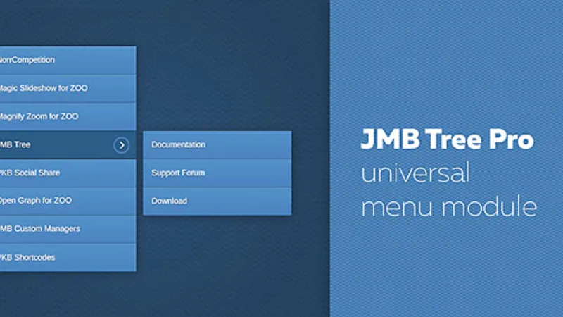 JMB Tree Pro - популярный модуль меню для CMS Joomla