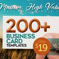 200+ Визитных карточек - The Gargantuan Pack Of 200 Business Card