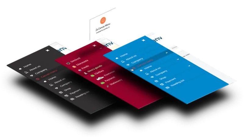 Za Canvas Menu